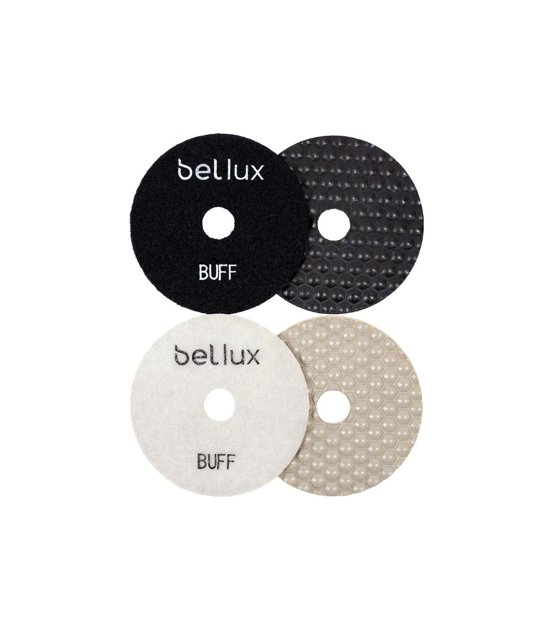 Buff Blanco o Negro para Pulido en Seco Bellux