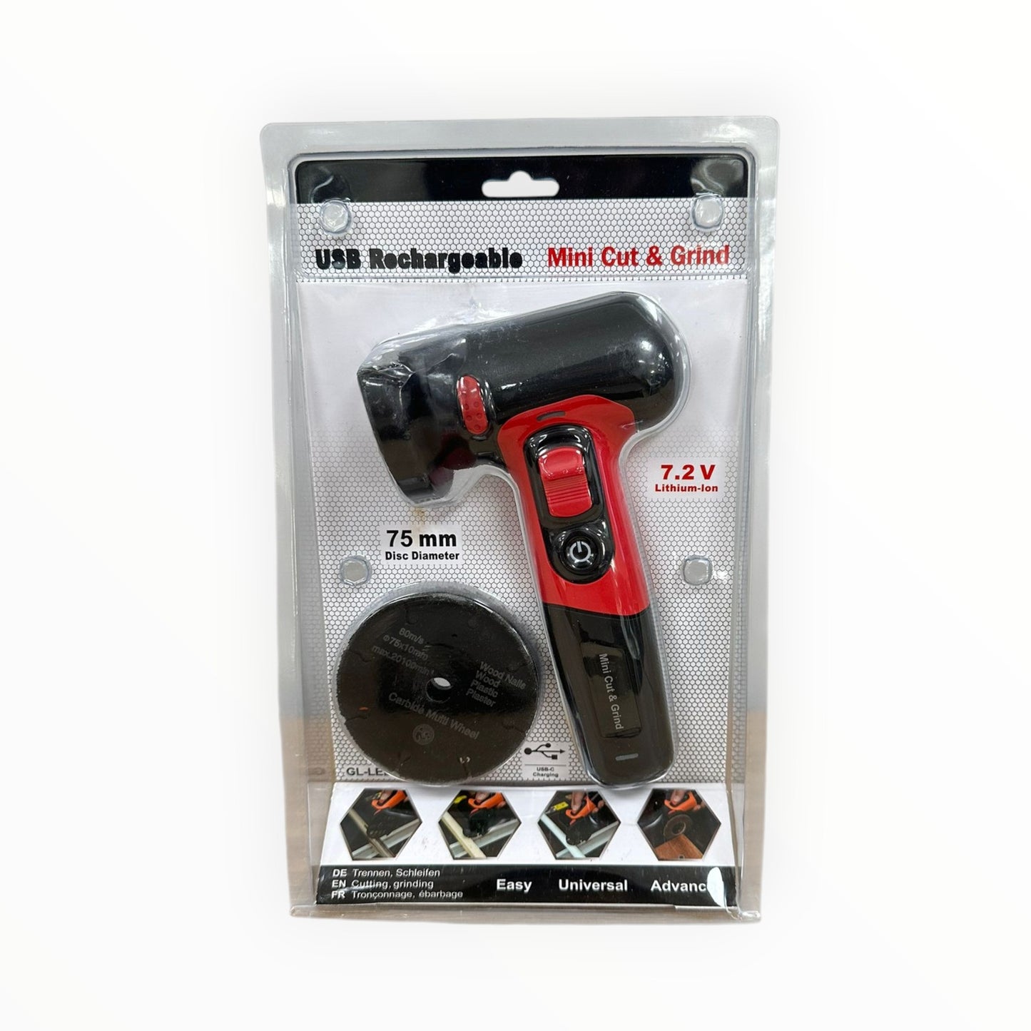 Cortadora Mini 75MM 6000RPM USB