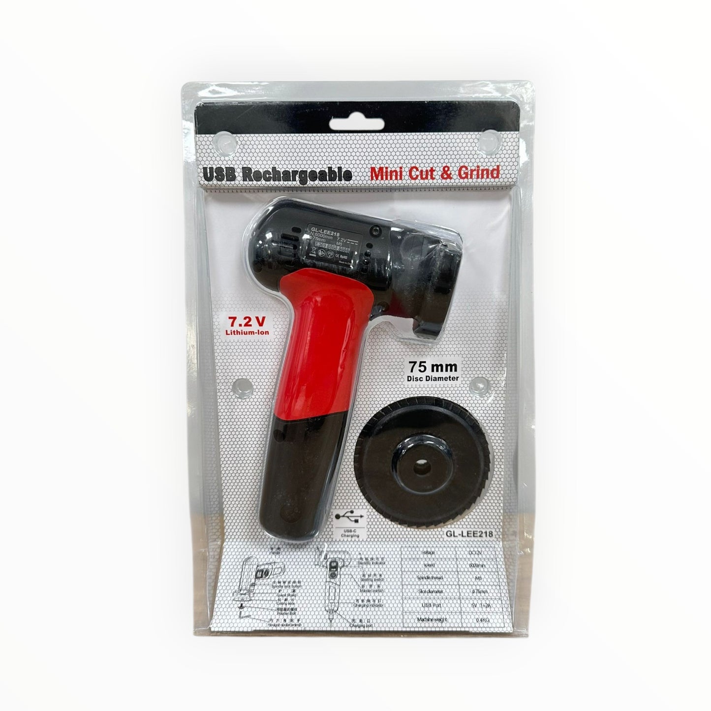 Cortadora Mini 75MM 6000RPM USB