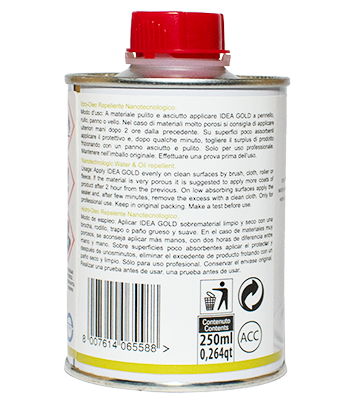 Protector hidro-oleofugante nanotecnológico protección extrema IDEA GOLD