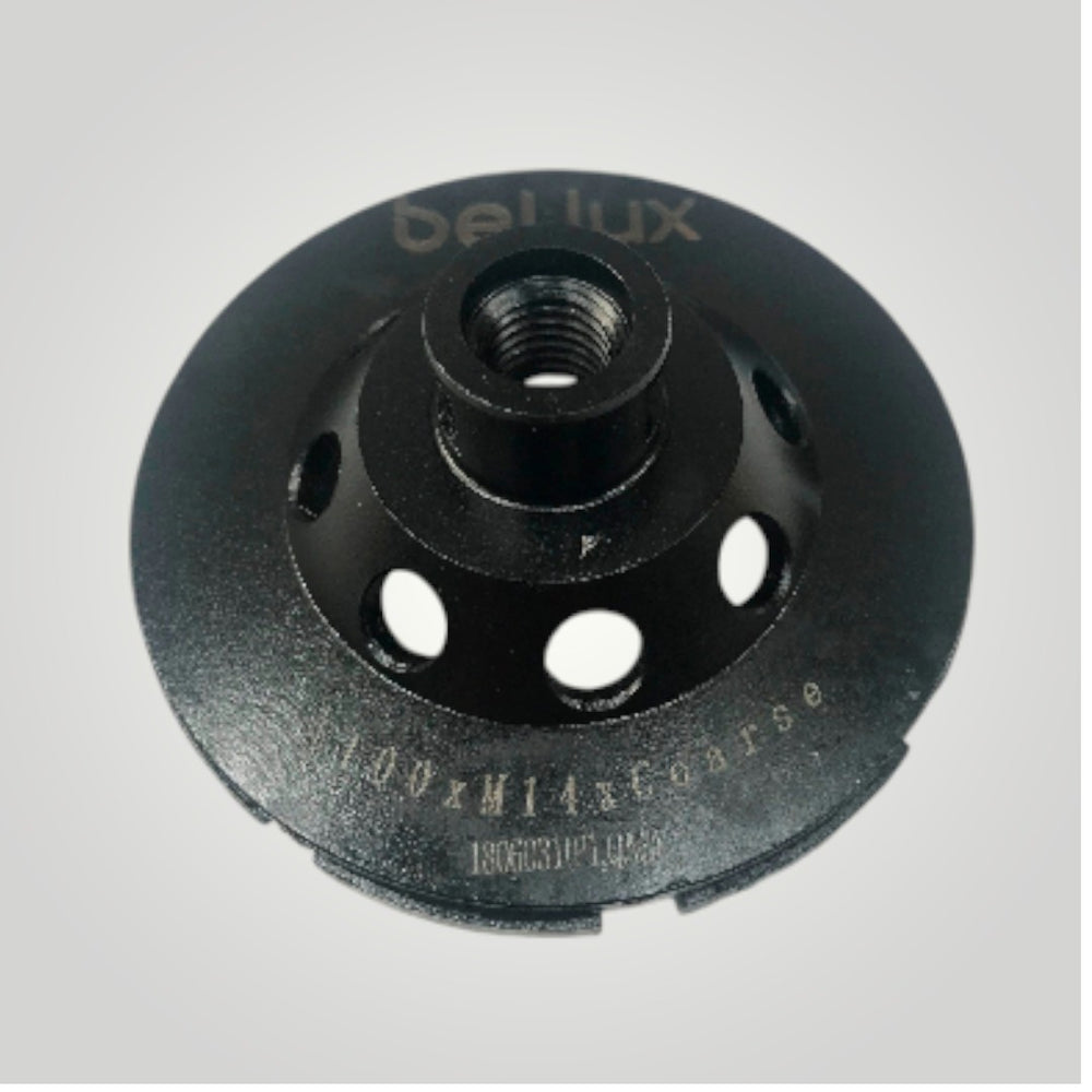 Muela a Taza Ø 4" Grana 100 M14 Doble BELCUT