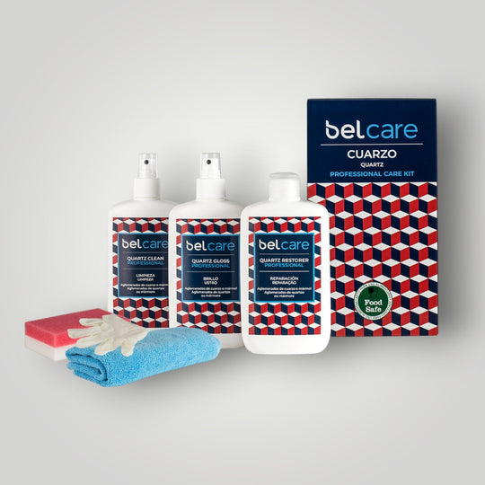 Kit Completo Limpieza Encimeras Cuarzo Belcare (Silestone®/Compac®)