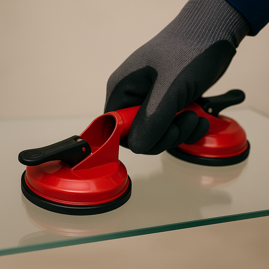 Ventosa doble manual de 118 mm