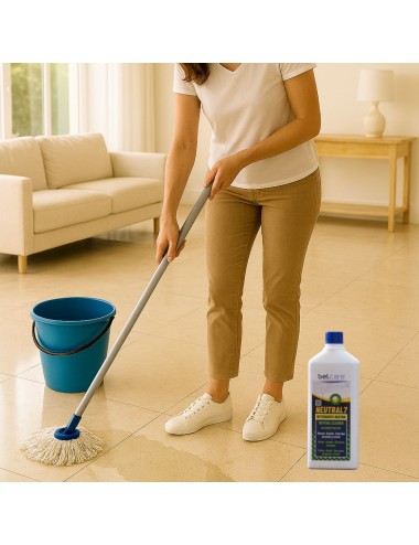 Detergente neutro concentrado para uso diario en suelos de mármol o piedra y de otros múltiples materiales 1L BELCARE NEUTRAL7